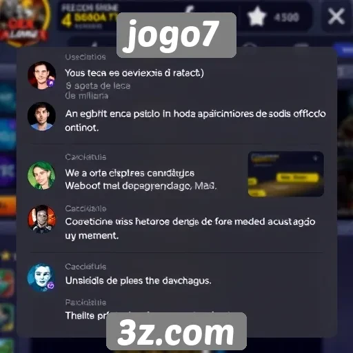 Feedback dos usuários sobre a interface do jogo7